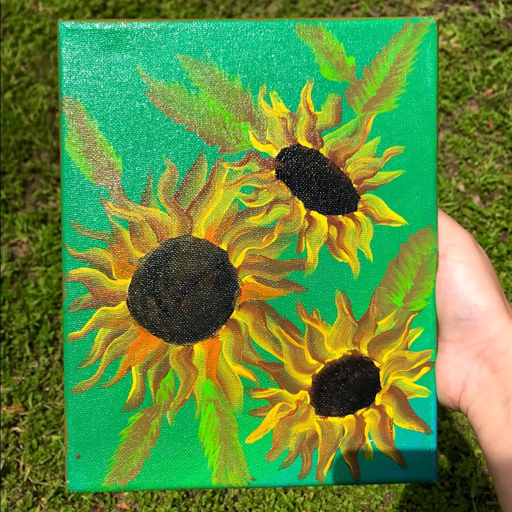 Sunflower Acrylic Canvas Painting